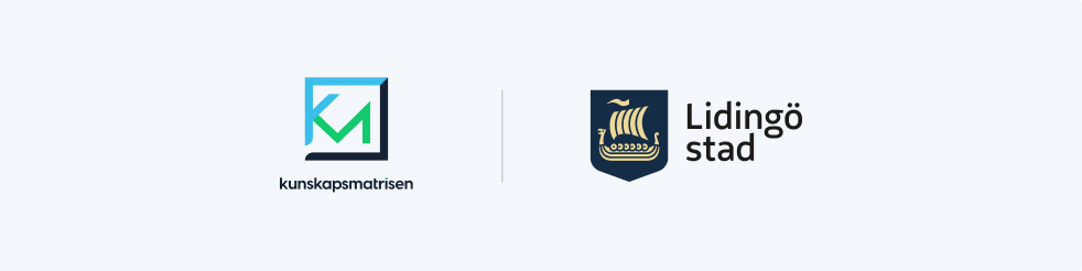 KM och Lidingö Stad Logos presenterade tillsammans